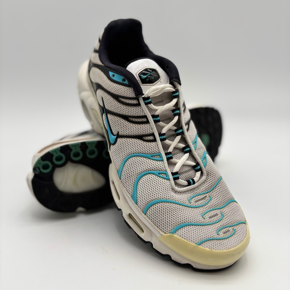 Nike‎ Air Max Plus TN White Black Dusty Teal Sneakers 604133-148 Mens 11